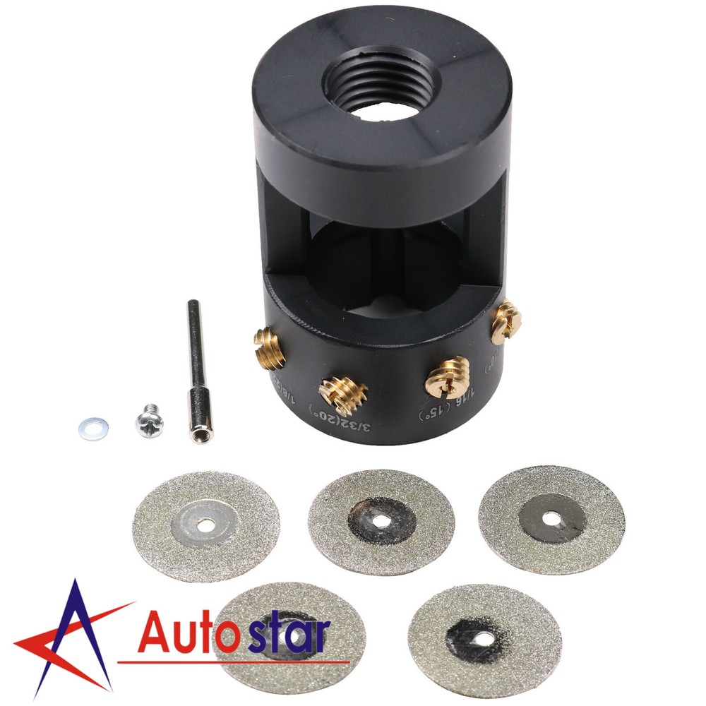 New Tungsten Grinder & Sharpener Multi-Angle Offsets Head Tool For TIG Welding
