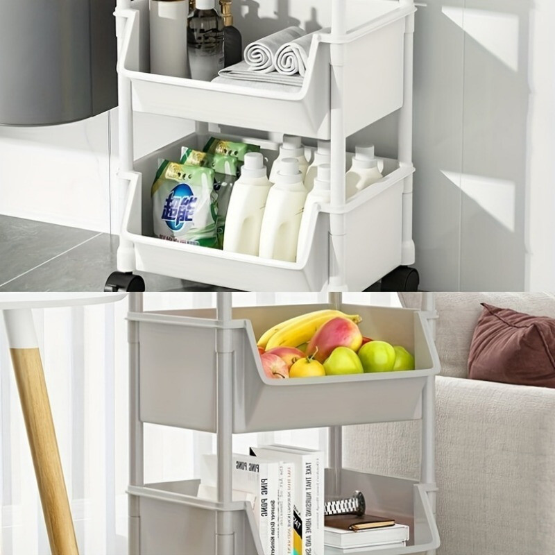 Multi-layer Rolling Utility Cart for Storage