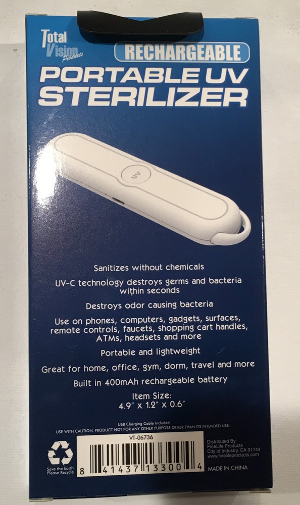 portable uv sterilizer