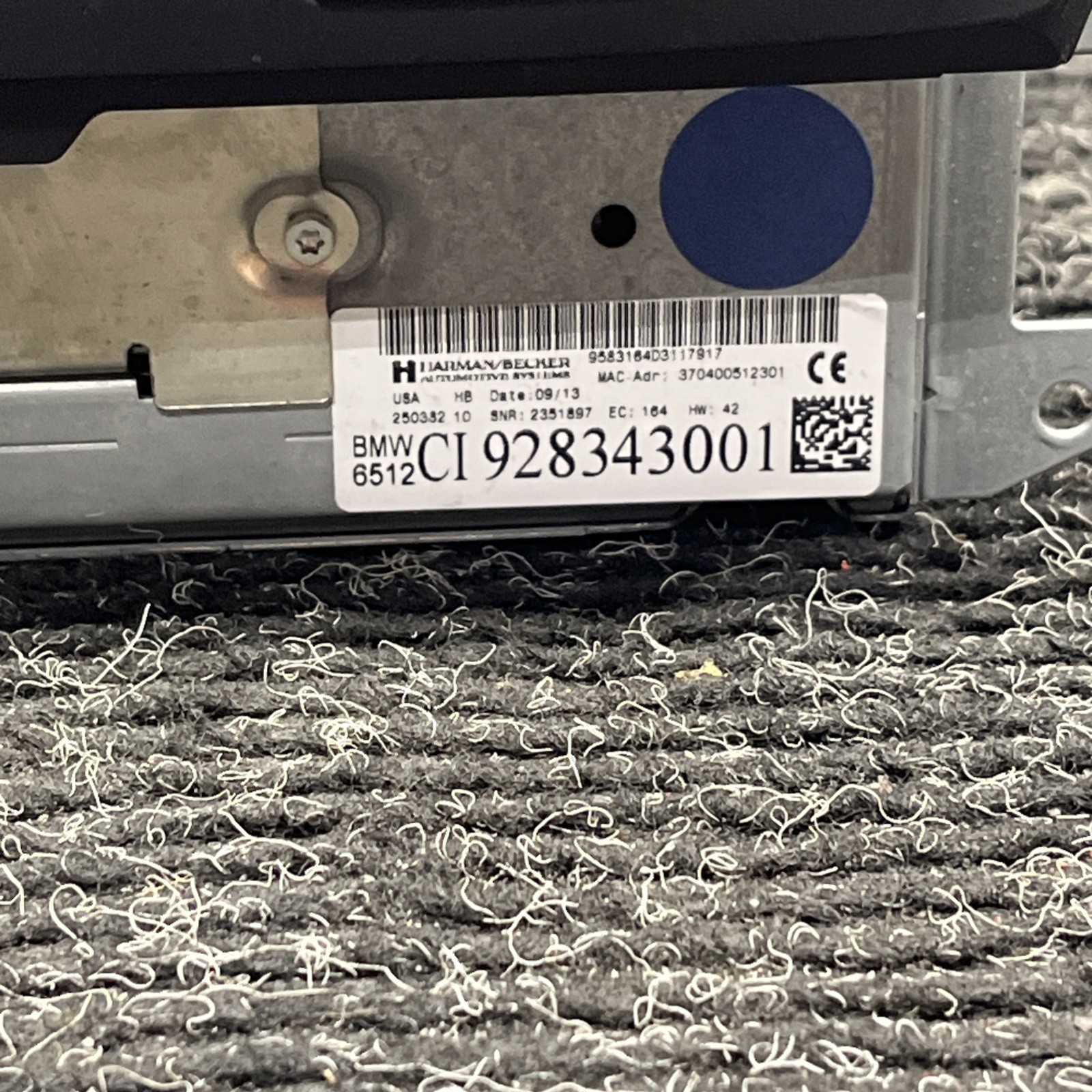 ☑️ 2009-2015 BMW X1 E90 E92 E88 CIC Navigation System GPS CD Player Radio FM OEM