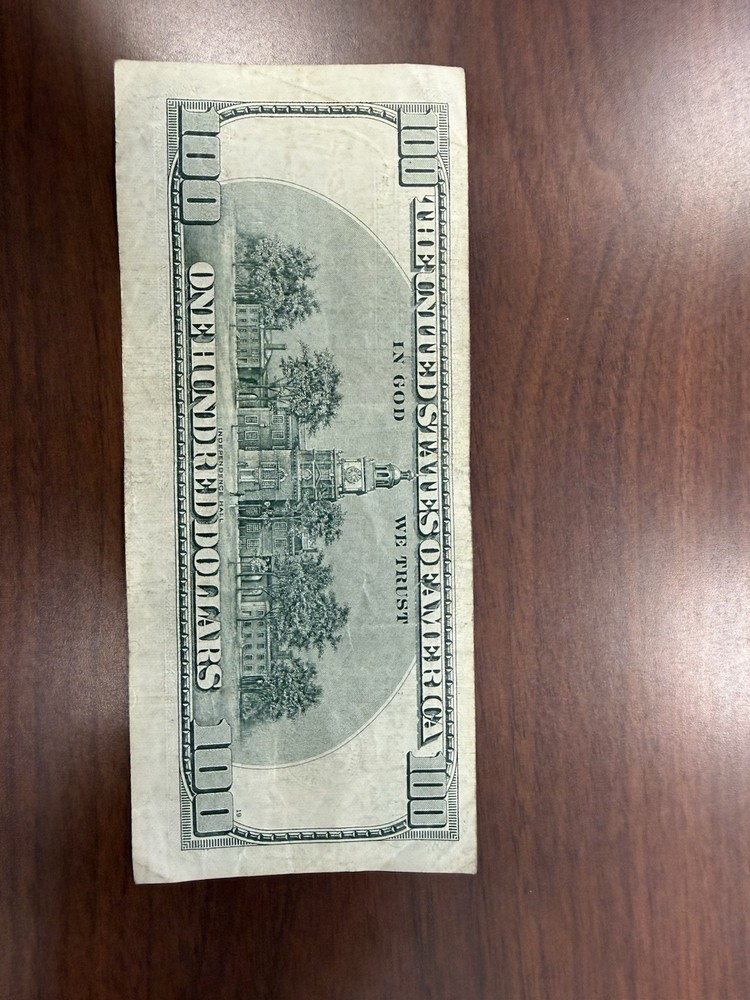 Error Cut 2001 $100 Note. Hard To Find Errors