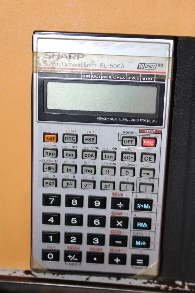 Vintage Sharp Scientific Calculator EL-506A 10 Digit 99