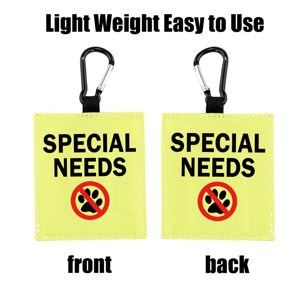 Special Needs Dog Alert Hang Tags Nervous Dog Patch Special Needs -D Patch
