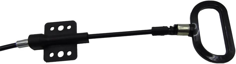 2 Pieces Recliner Release Cable Replacement D-Ring Pull Handle, Exposed Black