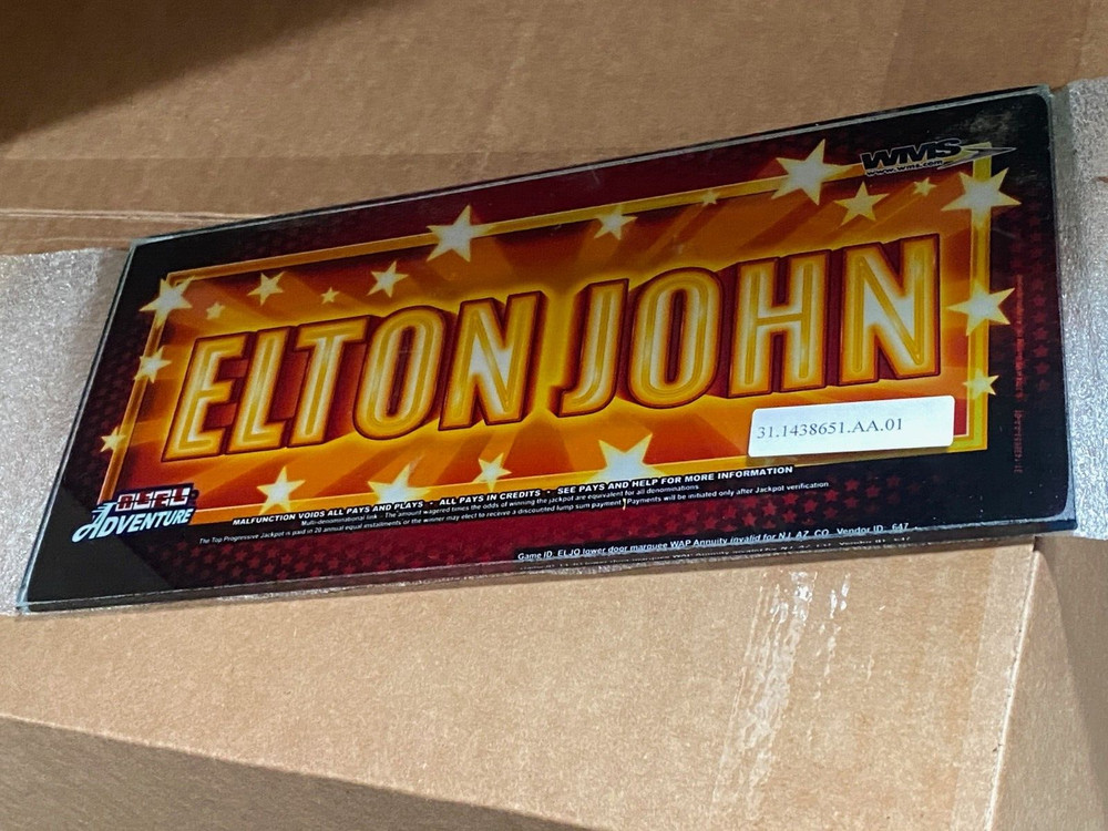 WMS BB2 ELTON JOHN GLASS NEW