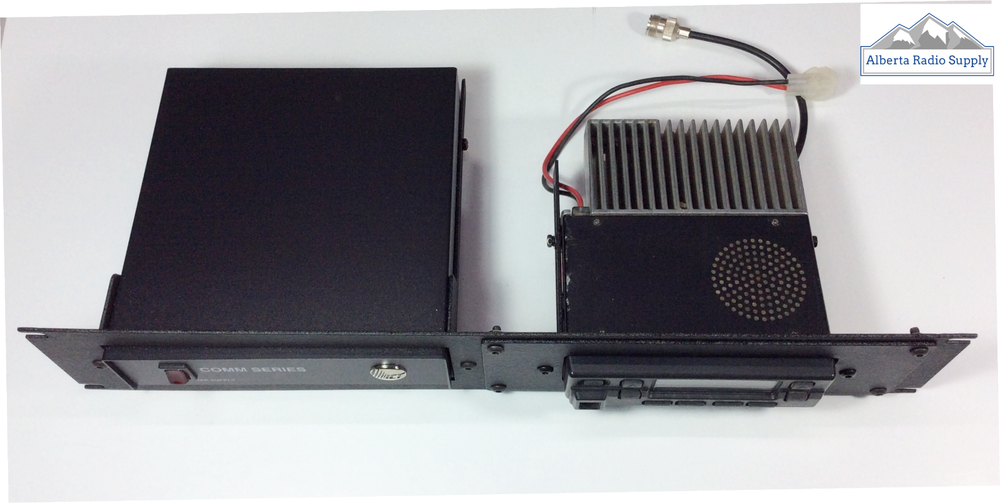 19" Rack Mount Panel: SAMLEX / ICT Power Supply + Radio Combination