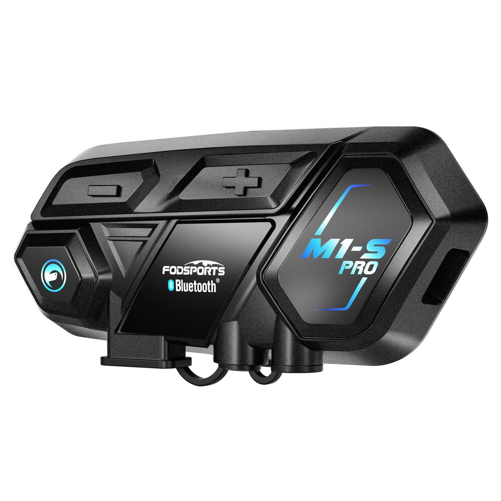 M1-S PRO Intercom Motorcycle Bluetooth Headset Helmet Interphone 10 Riders 2000M