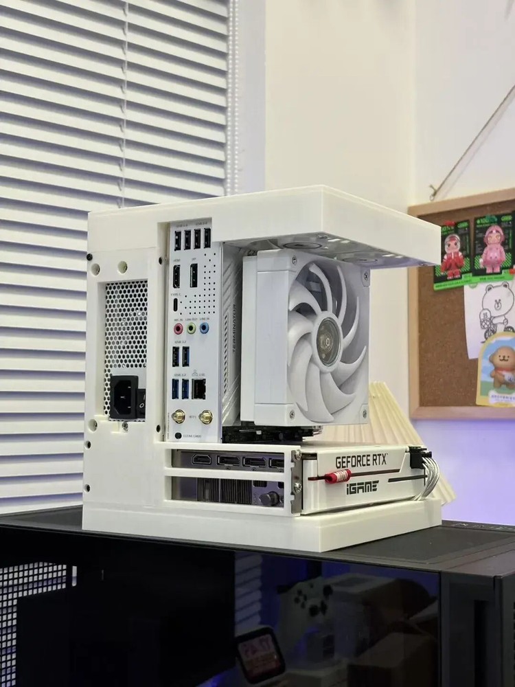 Unique ITX case, Open Computer Case, 3D printed PC case, SFX power supply,Compat