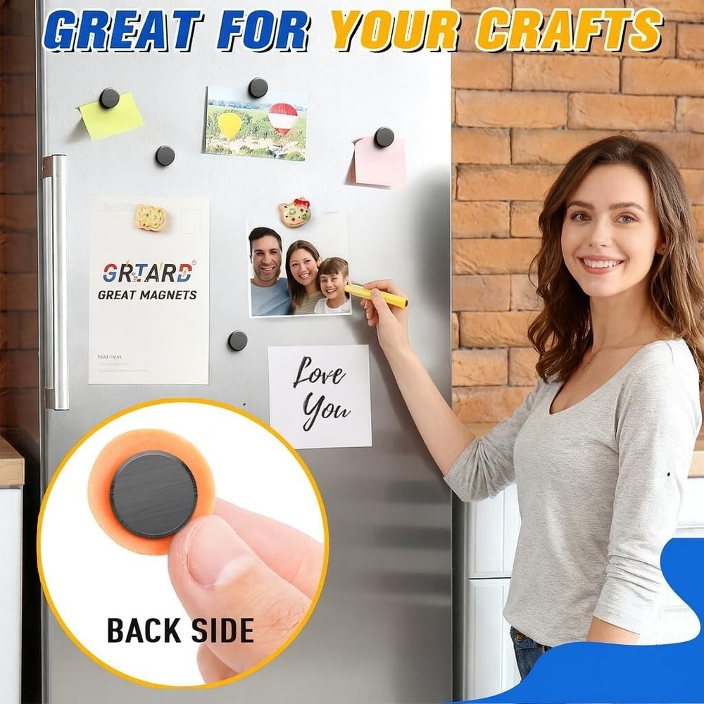 20-Pcs Ceramic Craft Discs with Adhesive - Perfect for Projects