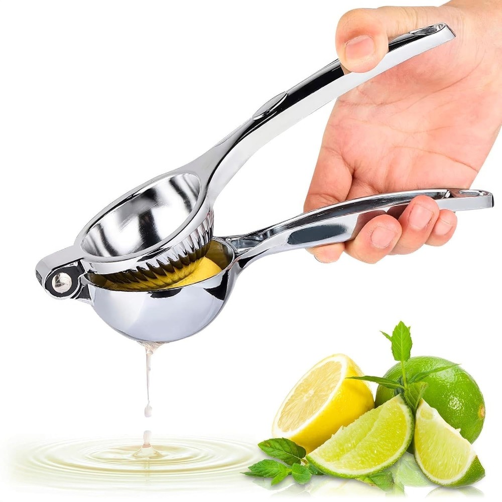Stainless Steel Lemon Squeezer – 8.3"x2.6" Lime Squeezer | Heavy-Duty, Erg