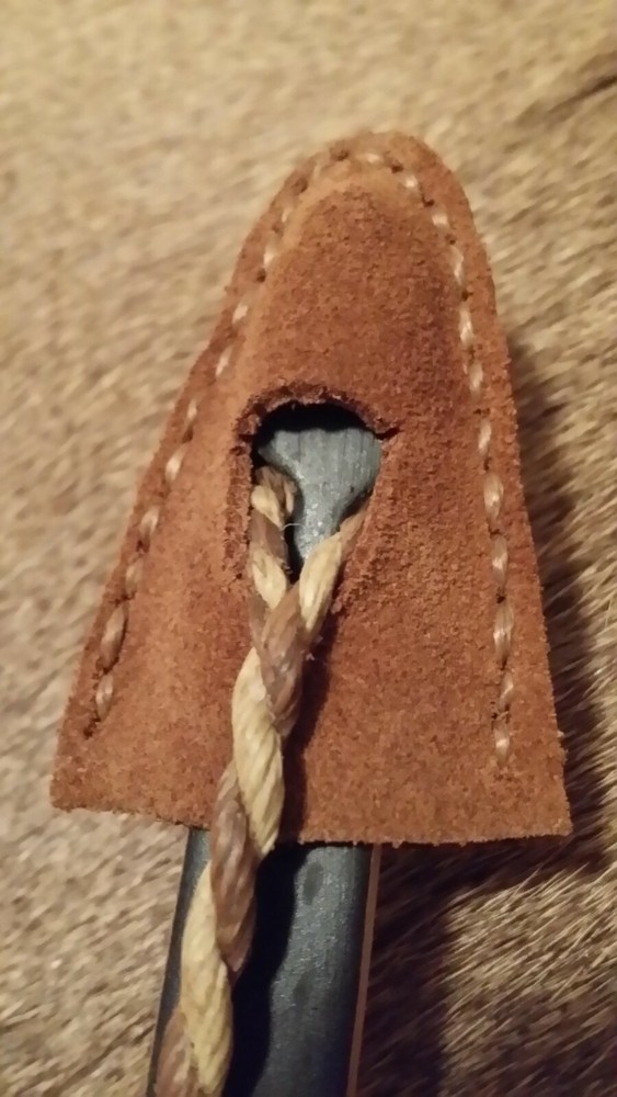 Handmade Traditional  Archery Longbow Tip Protector Leather (only one)