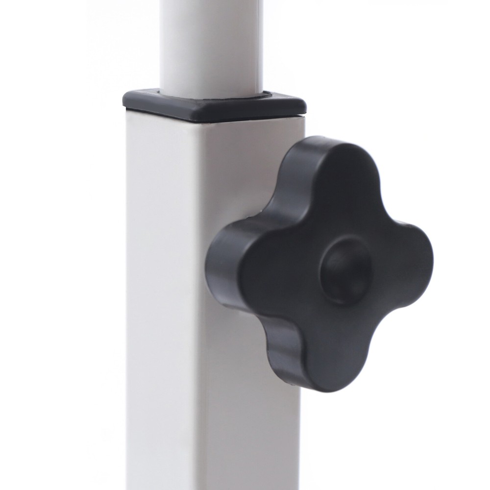 Adjustable Height Laptop Desk Rolling Bedside Table Computer Over Bed Standing