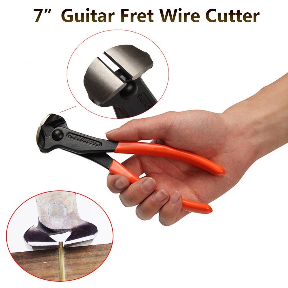 7 Inch Professional Guitar Fret Wire End Cutter Puller Plier String Scissors