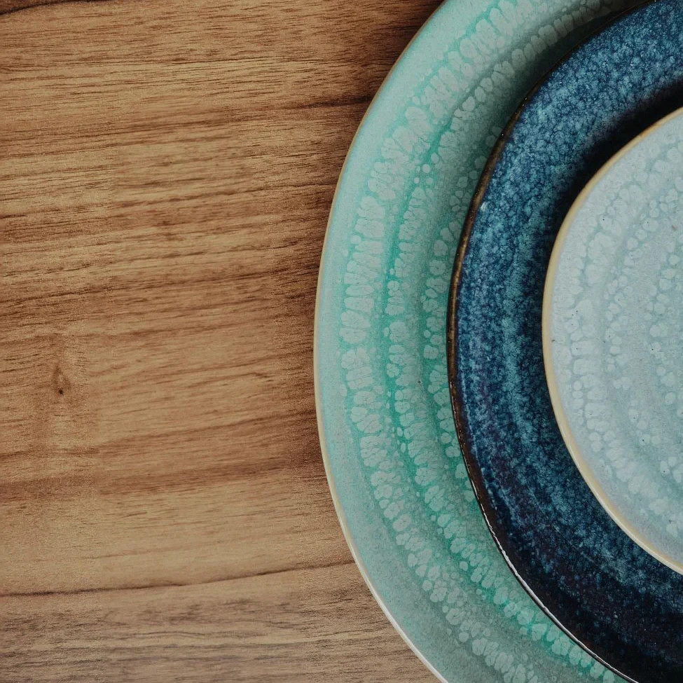 Casa Alegre Gemstone Jade 3 Piece Dinnerware Set