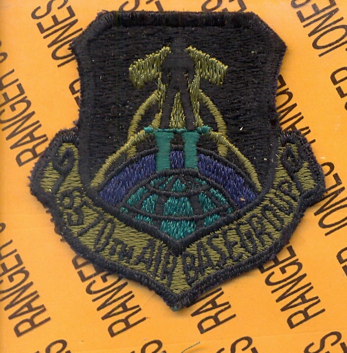 USAF Air Force 6570th Air Base Group ABG OD Green & Blue 3" patch c/e