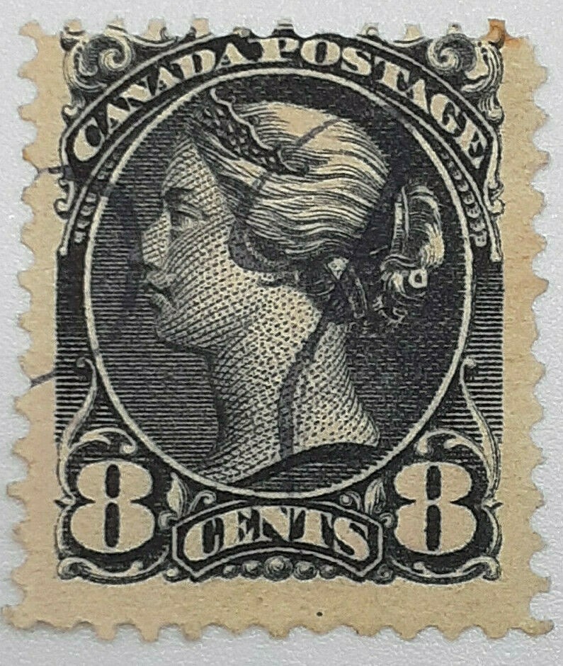 8 Cents Small Queen Stamp #44A Used