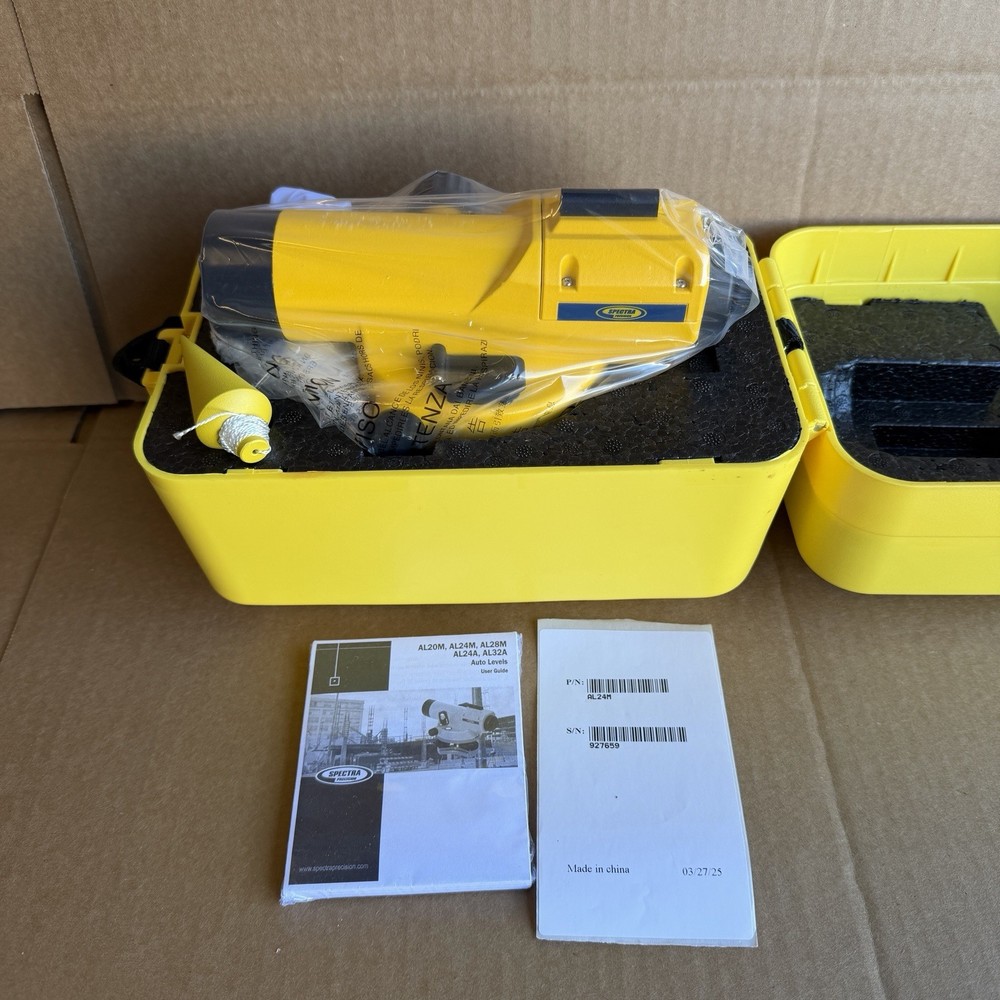 Spectra Precision AL24M 24x Automatic Optical Level Surveying w/ Case