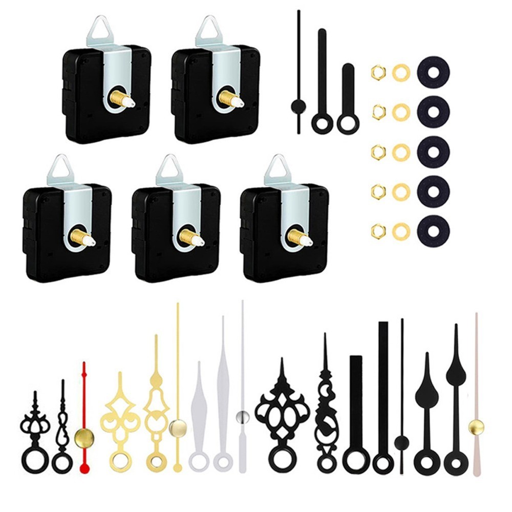 Silent Battery Powered Clock Movement Kit with Adjustable Shaft Length