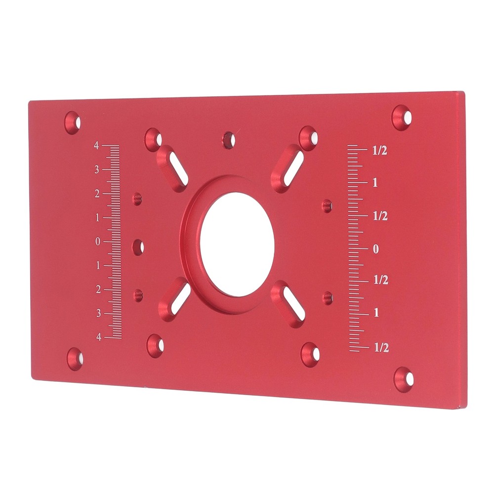Router Table Insert Plate Lift System Base Board Accessory For Woodworking Red