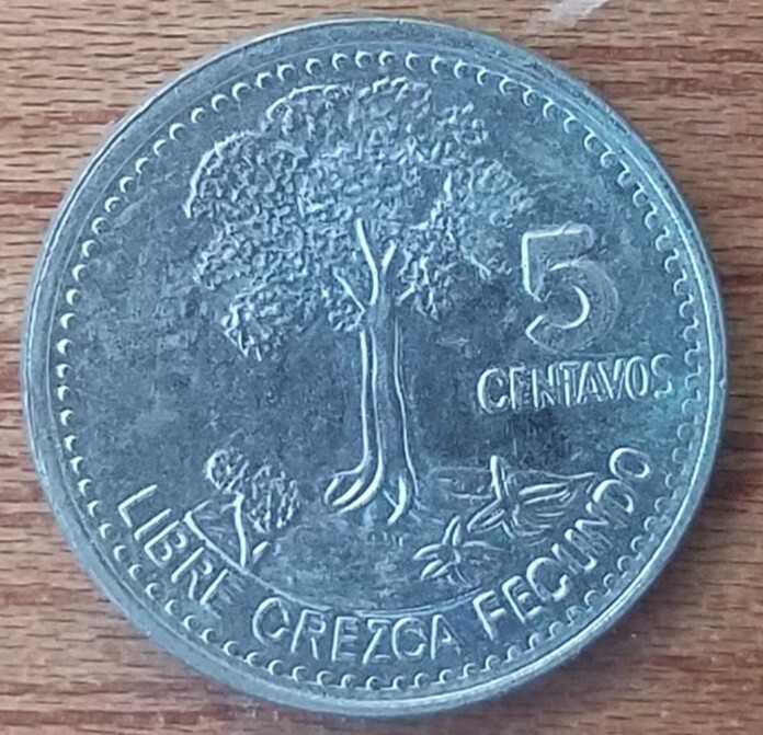 Guatemala 5 Centavos 2008 UNC