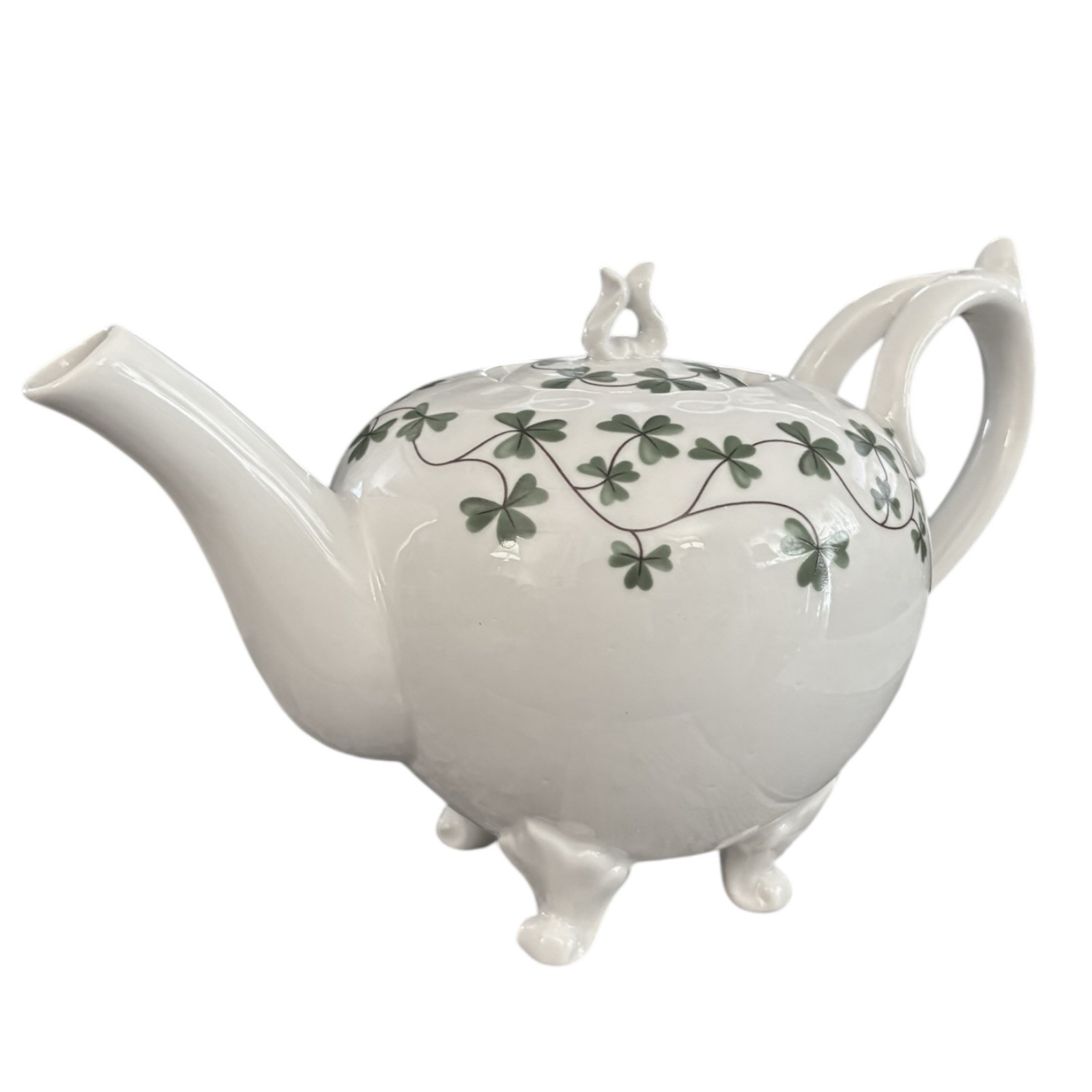Shannon Godinger Teapot Shamrocks Irish Ireland Mint Condition Vintage