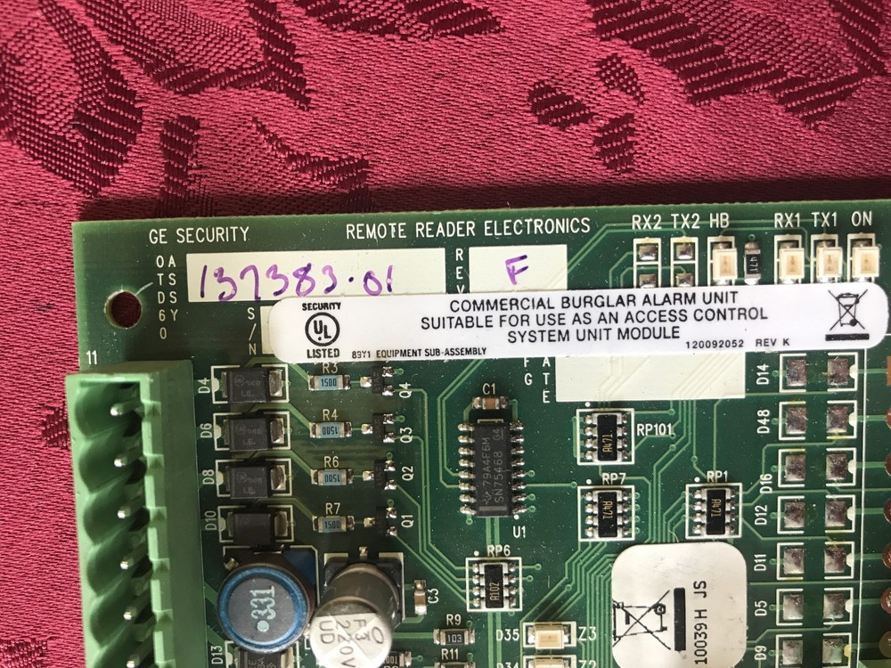General Electric GE Security 137383-01 Remote Reader PCB Board Card Module