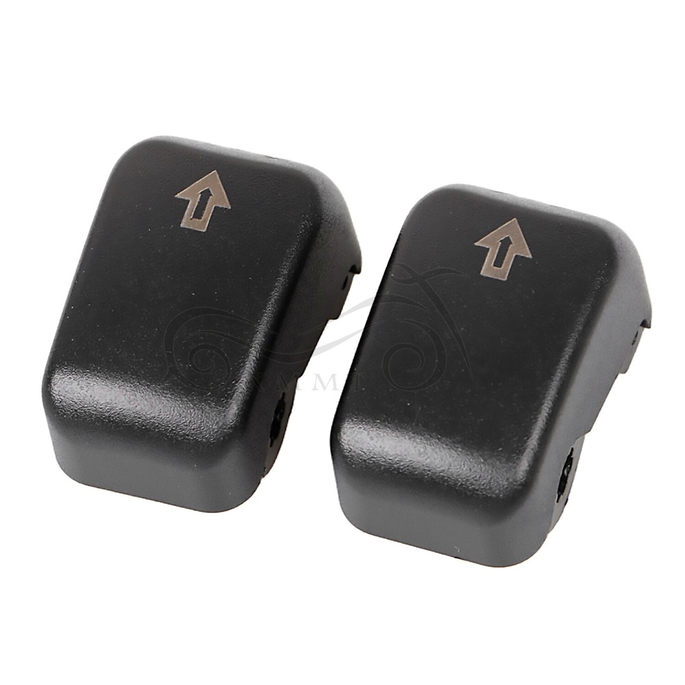 Black Hand Control Switch Housing Button Cap For Harley Electra Glide 1996-2013