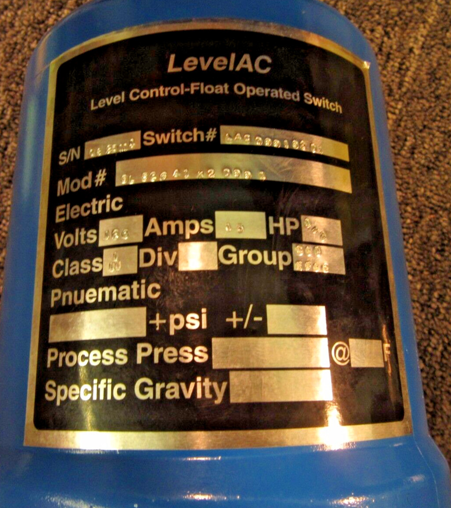 LevelAc Sensor Level Control AC Liquid Side Mount Float Switch Gems SL-500