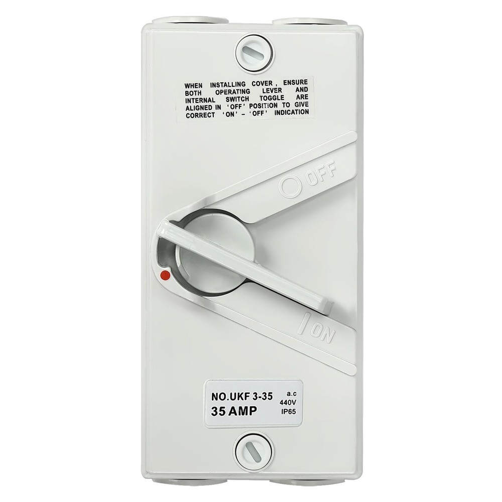 35a 440v Wall Mounted Disconnector Switch 3-pole Isolation Switch Silver Contact