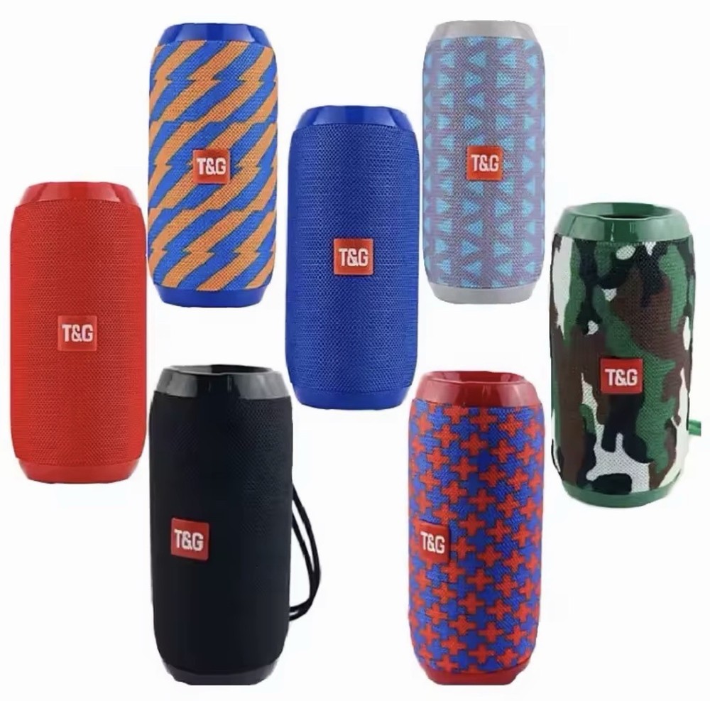 T&G Portable Bluetooth Speaker, Multiple Audio Inputs, Multicolor Options