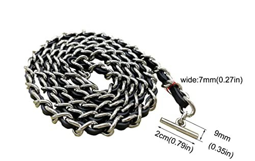 Real Cowhide Leather Conversion Kit with Chain & Insert for Chanel Flap Wallet -