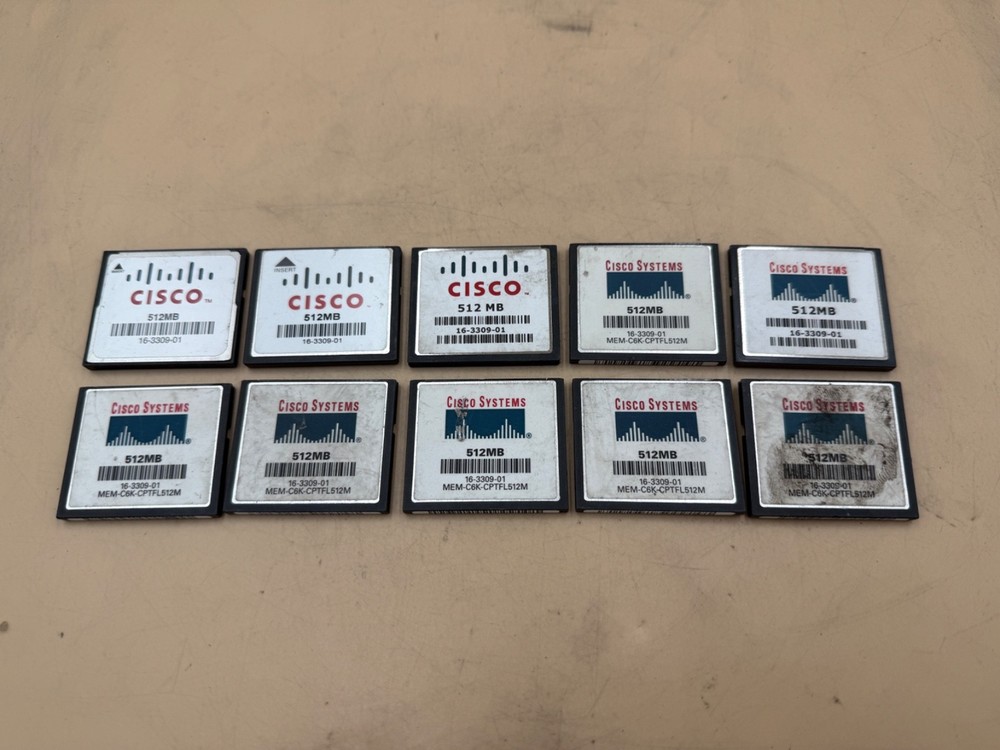10PCS  Cisco 512MB Compact Flash CF card Memory card