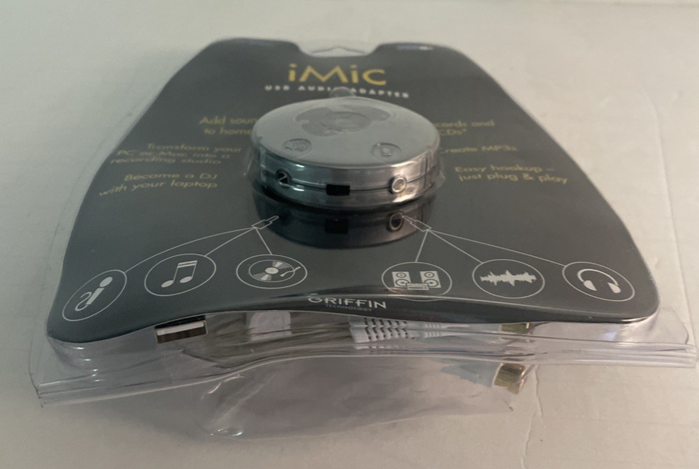 Griffin iMic USB Audio Adaptor MAC or PC NEW