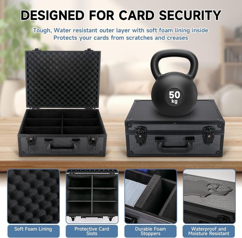 Secure Hard Case for 600+ Toploader Cards & Magnetic Holders