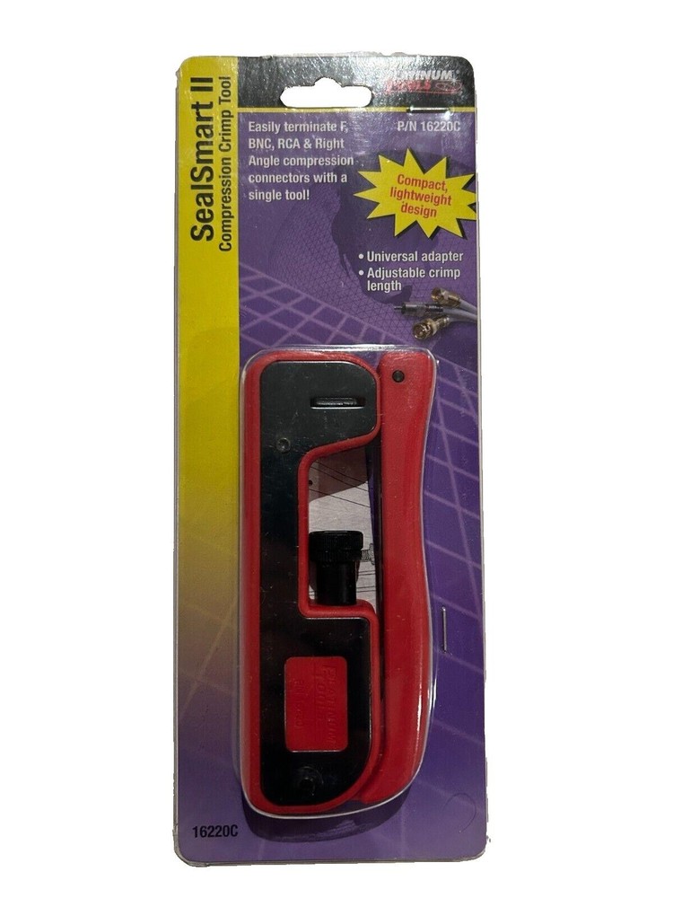 Platinum Tools 16220C SealSmart II Compression Crimp Tool