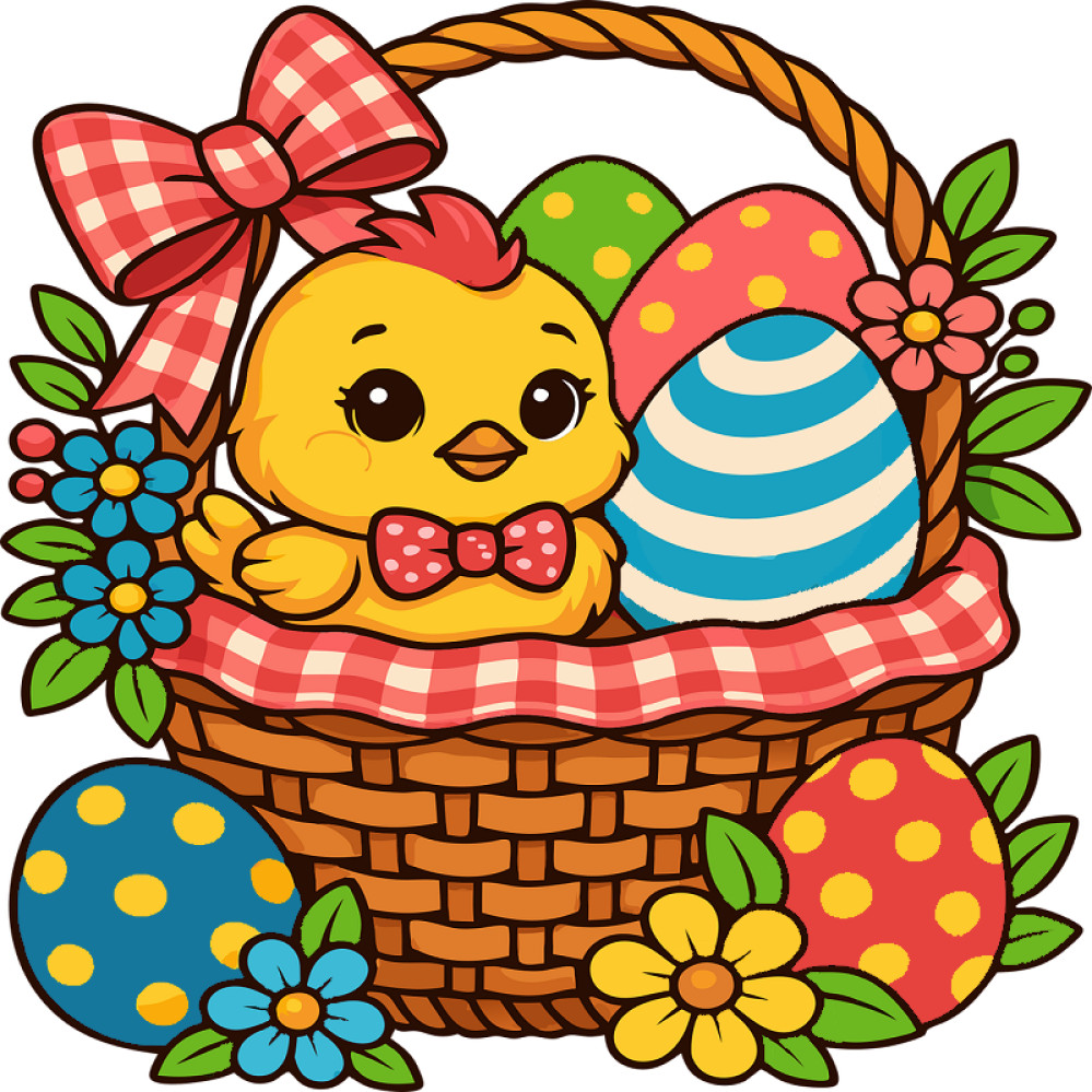30 Custom Easter Time Basket Personalized Address Labels