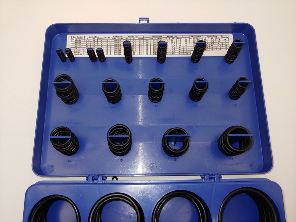 397 Metric O-Ring Assortment Set Assorted Sizes Orings 30 Different Sizes, Case