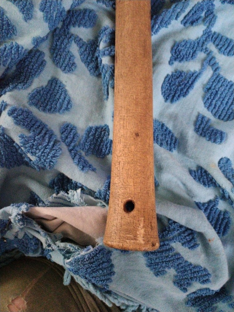 2 Vintage Double Bit Axe & Handle 27.5 Long Unknown Axe Very Good