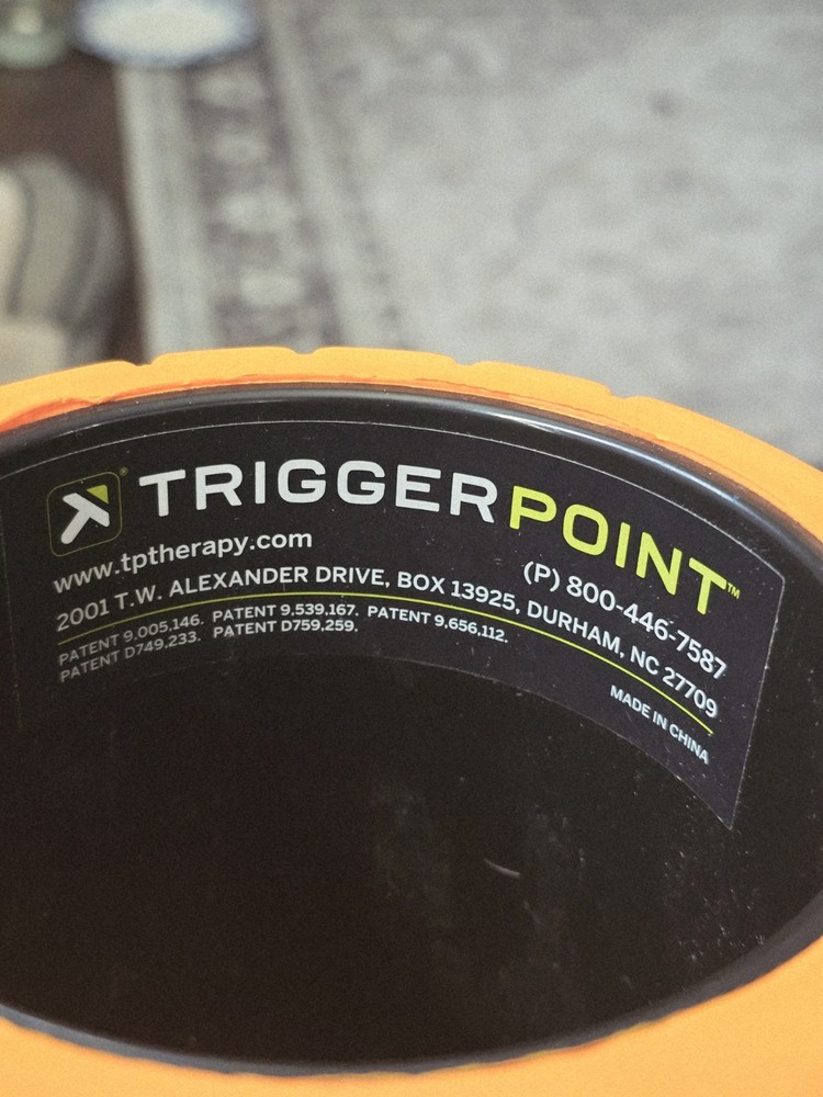 Trigger Point The Grid Foam Roller - Orange 13”x 5.5" Eva Foam