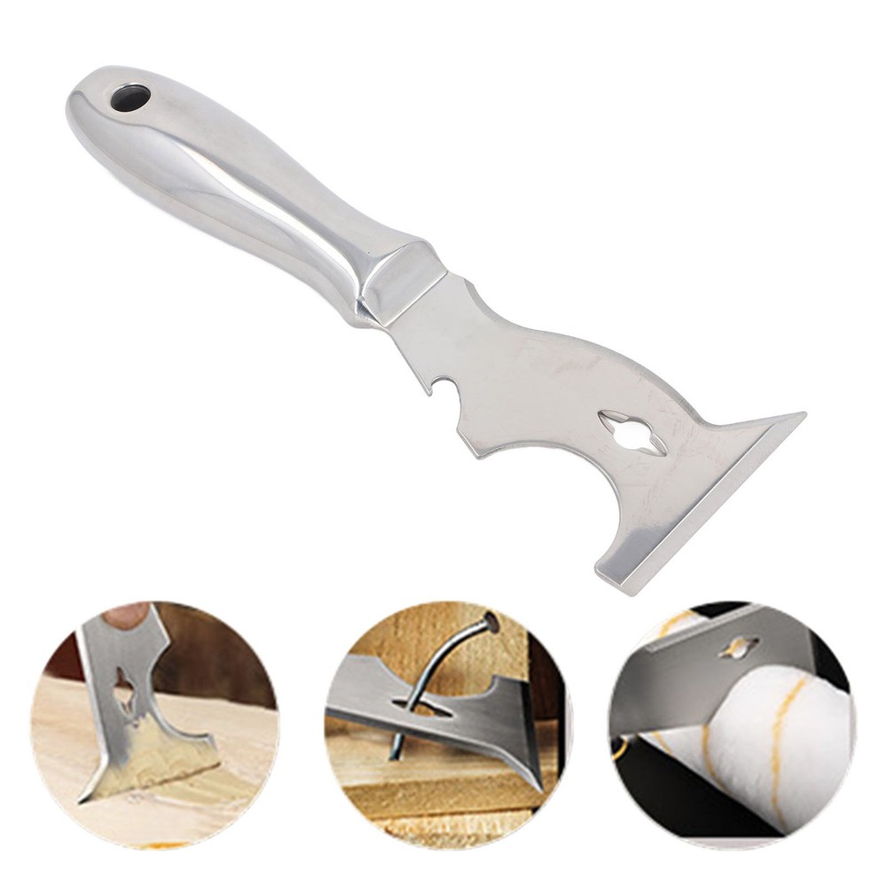 Multi Function Putty Cutter Stainless Steel Blade Paint Scraper For Painting