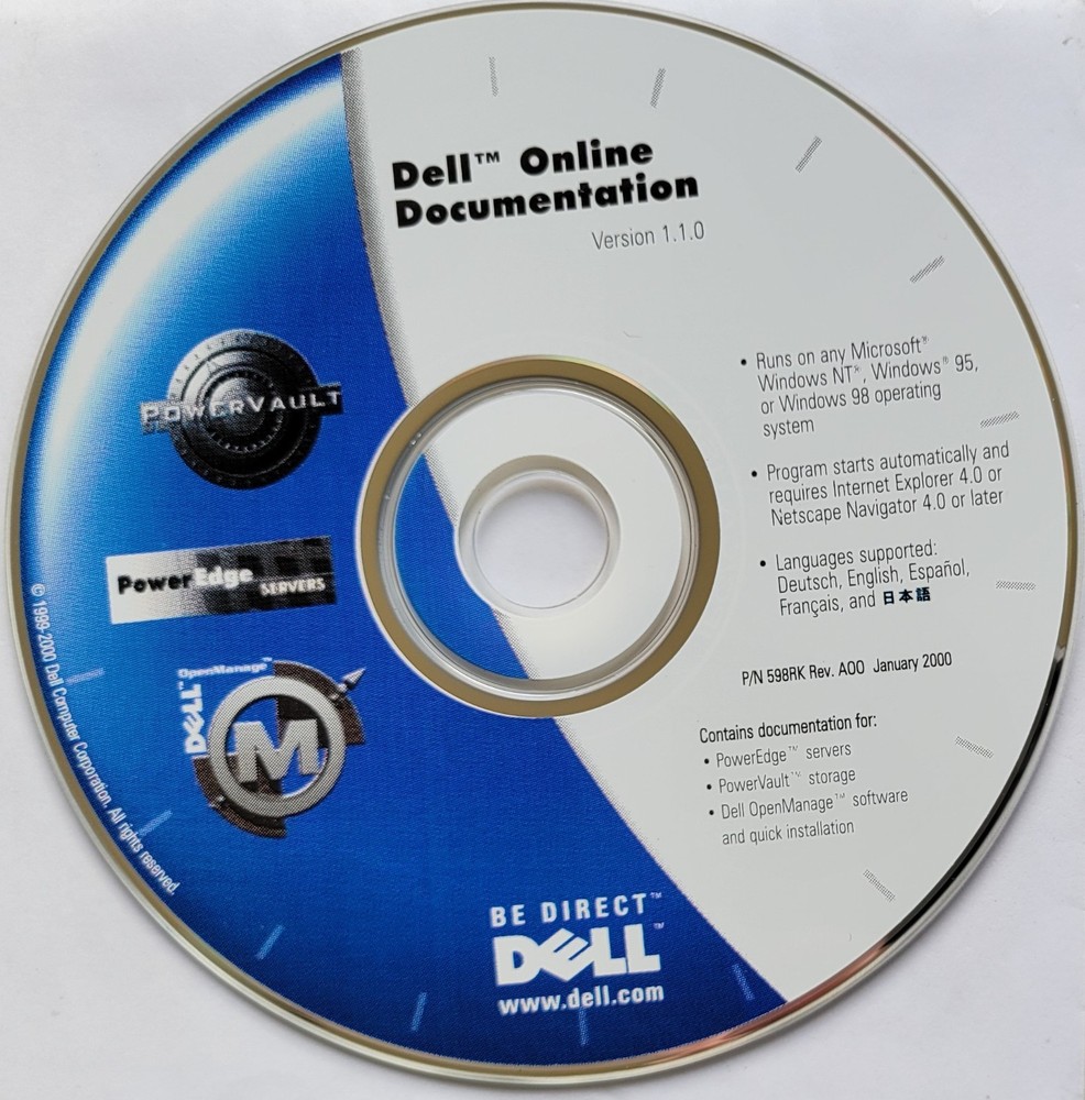 Vintage - Dell Online Documentation Version 1.1.0, 2000