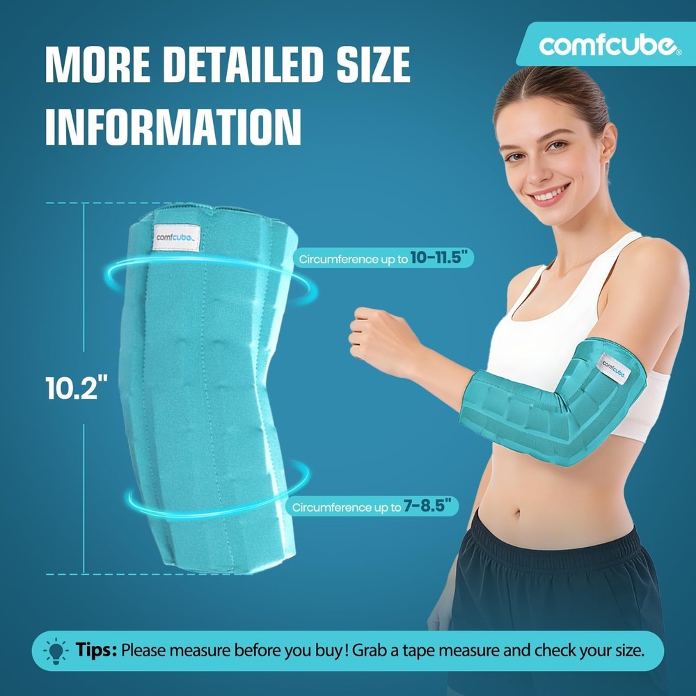 Elbow Ice Pack Wrap for Tendonitis & Tennis Elbow, 2 Hours Long Lasting Cold ...