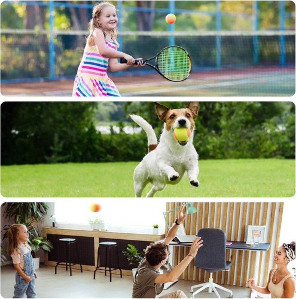 Tennis Practice Balls for Kids: Low Compression, Pressureless, Beginners