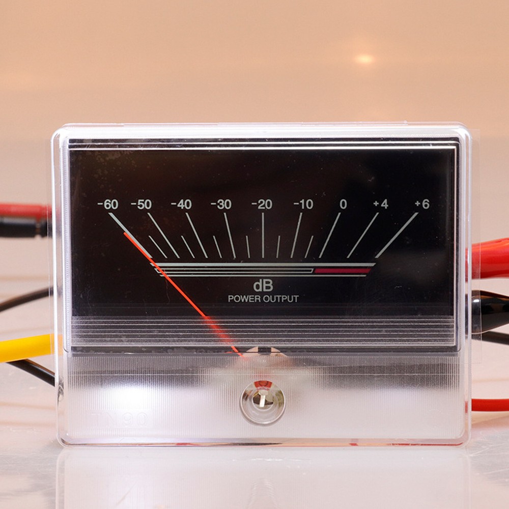 1pc TN90 VU Meter DB Level Header Audio Power Amplifier Chassis W/Backlight