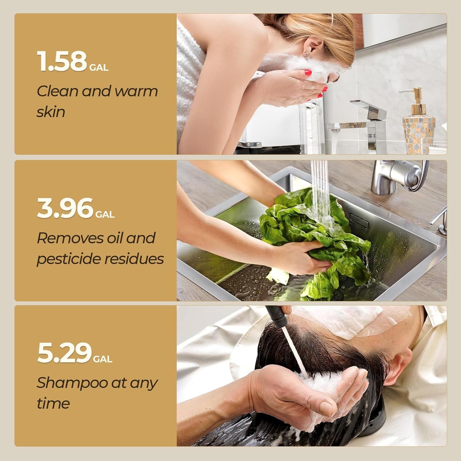 4.0 Gallon Electric Mini-Tank Water Heater Under Sink Compact Instant Hot Water