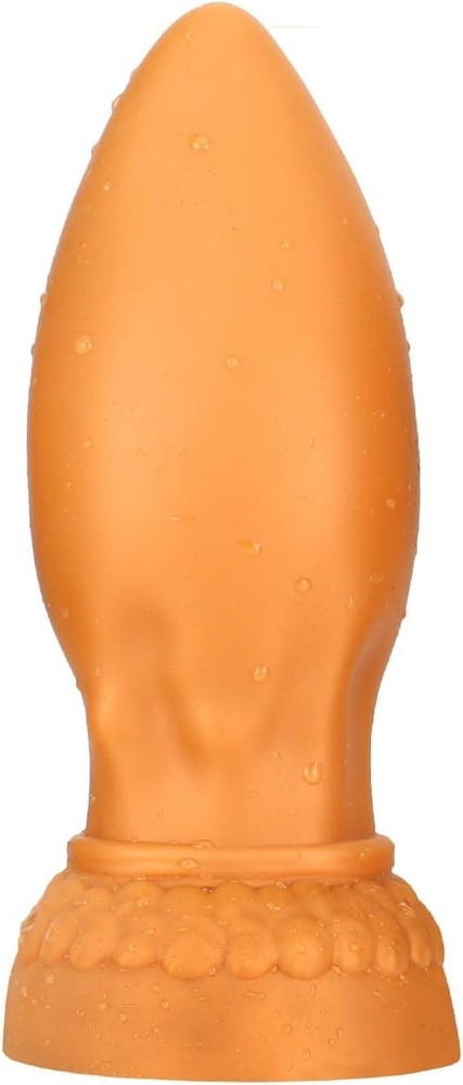 4 Large Liquid Silicone Butt Plug with Spiral Design for Comfortable Insertion
