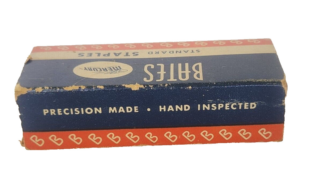 Vintage BATES Stapler Office BOX ONLY