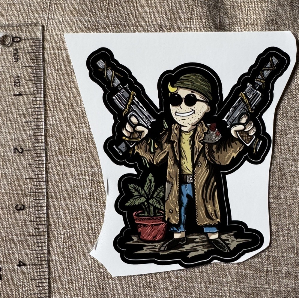 Fallout Pipboy Strapped Tactical Sticker Decal