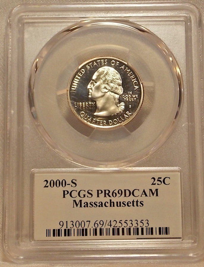 2000-S PCGS PR69 DCAM Massachusetts Quarter