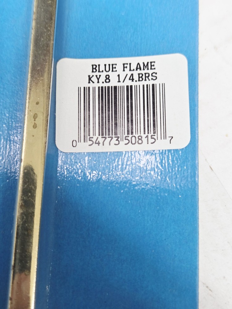 Blue Flame Log Lighter Key - Brass Color 1/4” Socket Approx. 8”L